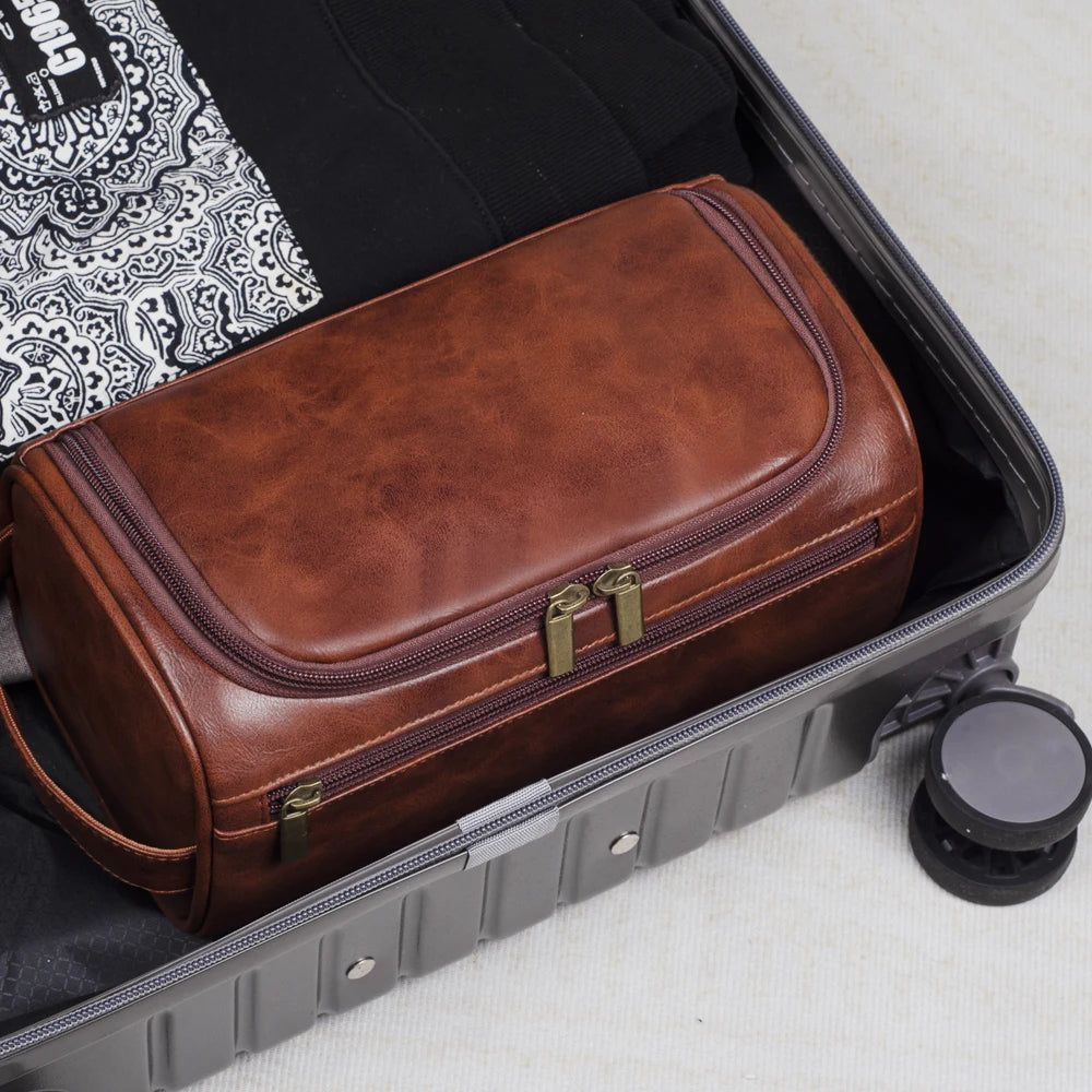 Leather Toiletry Bag